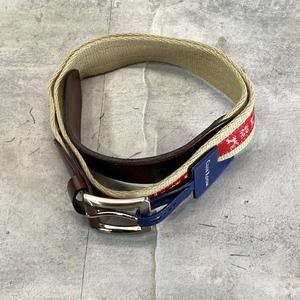 Club Room Men's Red Faux Leather Holiday Cheer Belt SZ L